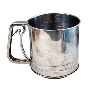 Stainless Steel Handheld Flour Sifter With Handle & Mesh Screen